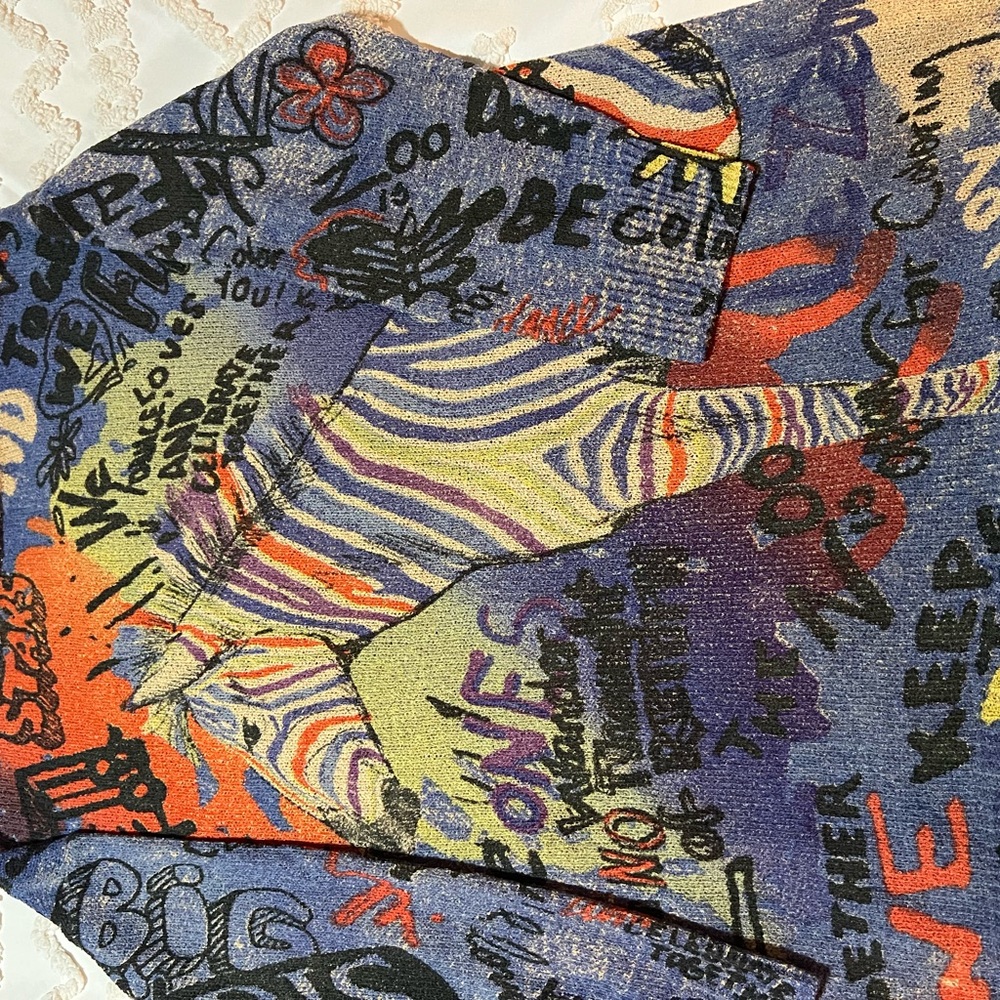 John Mark Multicolor Graphic Sweater - Picture 10 of 12